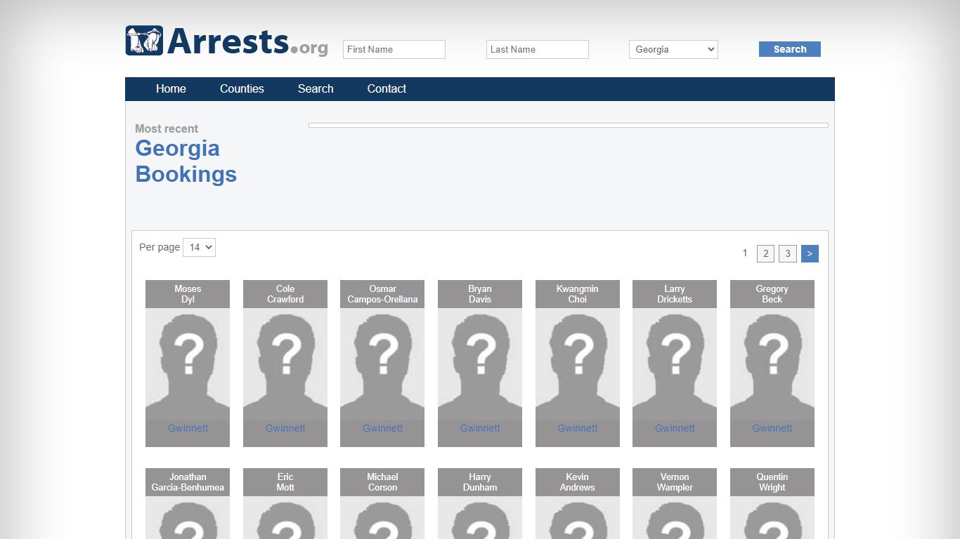 Georgia Arrests and Inmate Search